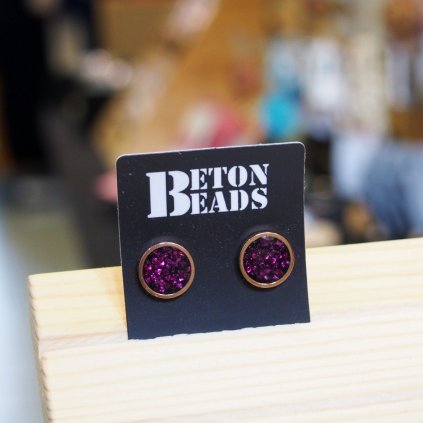 Betonové náušnice Beton Beads