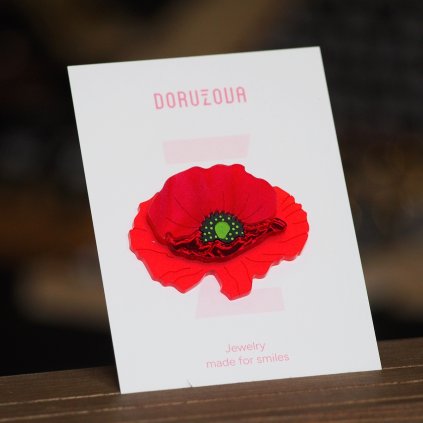 Brož vlčí mák Doružova