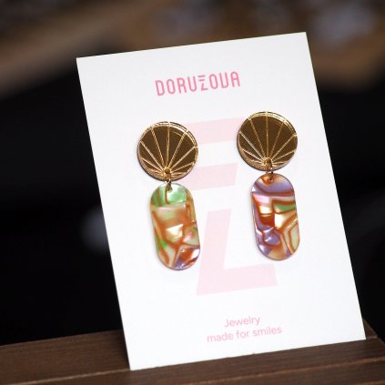Výrazné originální náušnice Doružova