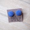 Náušnice Hanč modré kytky