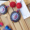 Korálkové náušnice Czech Beadwork