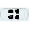 Autorohože vaničkové VW Bora combi 1998-2004