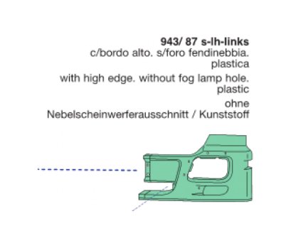 nárazník ľavý MERCEDES ACTROS