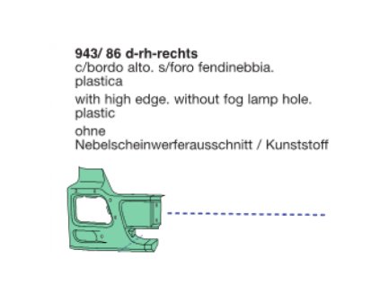 nárazník MERCEDES ACTROS 2