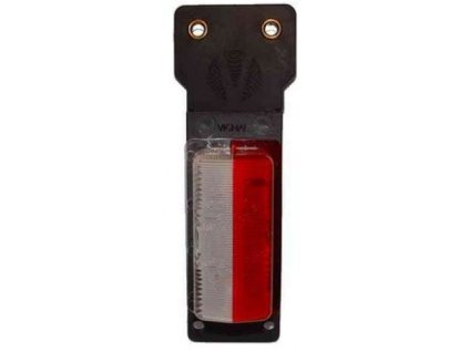 obrysové svetlo sklo červeno-biele s pružným výkyvným držiakom