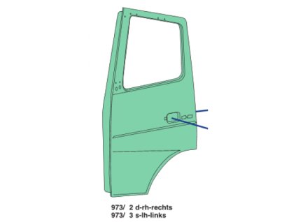 pravé dvere Mercedes Atego
