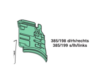 pravý blatník prednej nápravy zadná časť RENAULT PREMIUM