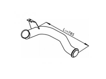 predná časť výfuku DAF