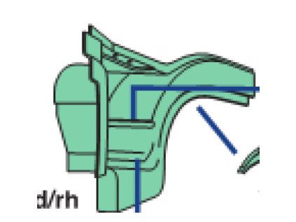 predný blatník ľavý