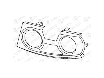 rám svetlometu ľavý