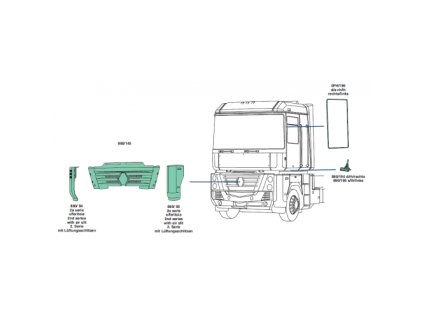 roh kabíny pravý RENAULT MAGNUM 2