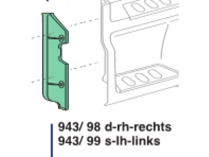 roh nárazníka ľavý