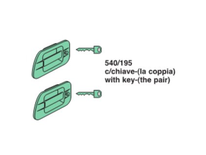 sada kľučiek a zámkov IVECO