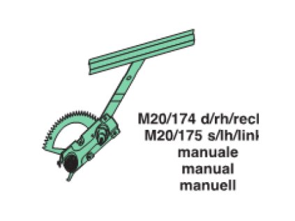 spúšťač okna  pravý