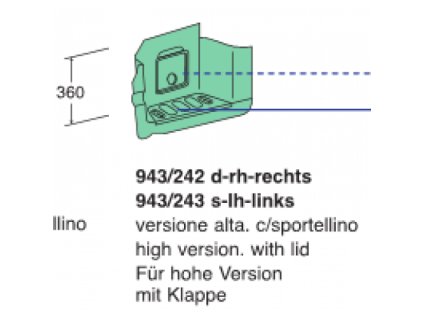 stupačka ACTROS 2 ľavá