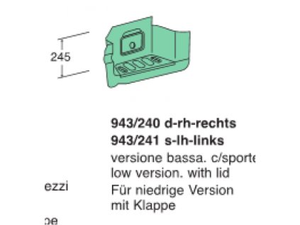 stúpačka ľavá MERCEDES ACTROS