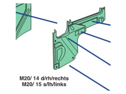 vnútorný kryt kabíny pravý