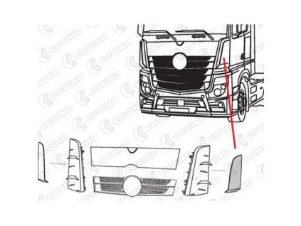 vzduchový deflektor ľavý