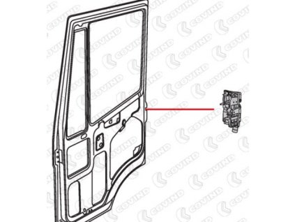 zámok dverí pravý