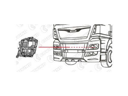 držiak svetlometu ľavý