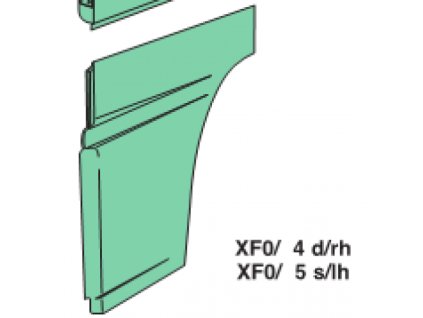 nadstavec dverí ľavý