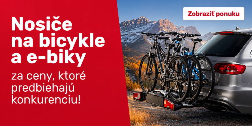 Nosiče na bicykle a e-bike za ceny, ktoré predbiehajú konkurenciu!