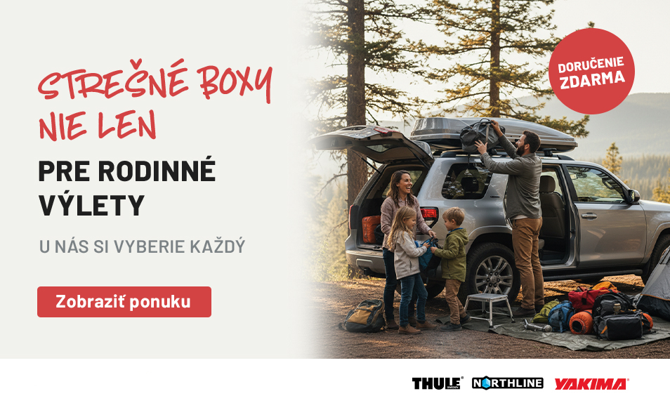 Strešné boxy - nie len pre rodinne výlety
