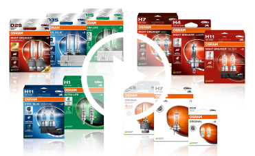 OSRAM ukážka produktov v eko baleniach