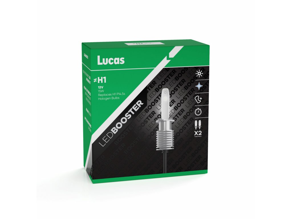 LUCAS LEDBOOSTER H1 P14,5s 12V 15W (LLB448LEDX2)