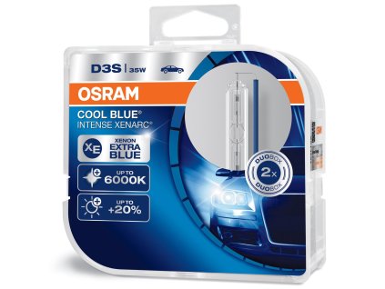 OSRAM D3S COOL BLUE INTENSE xenónová výbojka 35W 42V PK32 d-5, BOX 2 ks (66340CBI-HCB)
