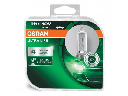 OSRAM H11 ULTRA LIFE 12V 55W PGJ19-2, BOX 2 ks, (64211ULT-HCB)