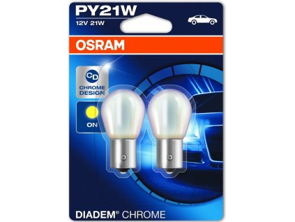 OSRAM PY21W 12V 21W BAU15s DIADEM CHROME (7507DC-02B)