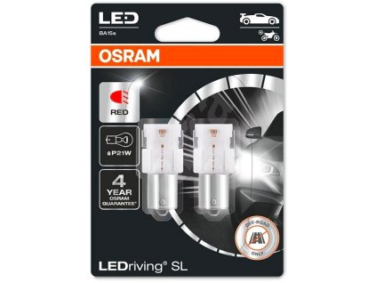 OSRAM LEDriving Premium RED 12V 2W P21W BA15s (7556R-02B)