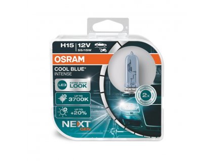 OSRAM COOL BLUE INTENSE (NEXT GEN) H15 PGJ23t-1 12V 15/55W (2ks)