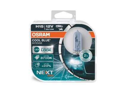 OSRAM COOL BLUE INTENSE (NEXT GEN) H15 PGJ23t-1 12V 15/55W (2ks) (64176CBN-HCB)