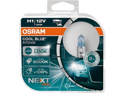 OSRAM COOL BLUE INTENSE (NEXT GEN) H1 P14,5s 12V 55W (2ks) (64150CBN-HCB)