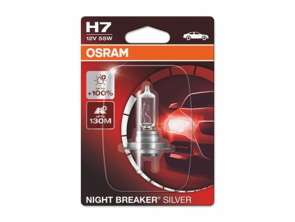OSRAM H7 Night Breaker Silver +100 12V 55W PX26d (3300 k)
