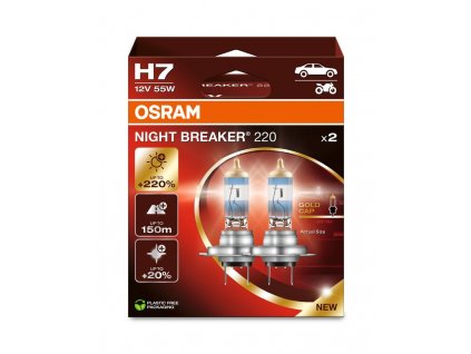 [64210NB220 2HB] 12V 55W PX26D H7 NIGHT BREAKER 220%