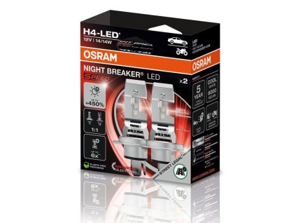 [64193DWNBSP 2HB] NIGHT BREAKER® LED SPEED H4 12V 14 14W 6000K OSRAM BOX 02 Ecopack