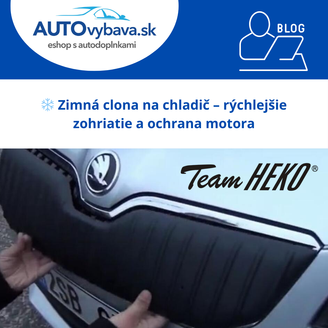 ❄️ Zimná clona na chladič – rýchlejšie zohriatie a ochrana motora