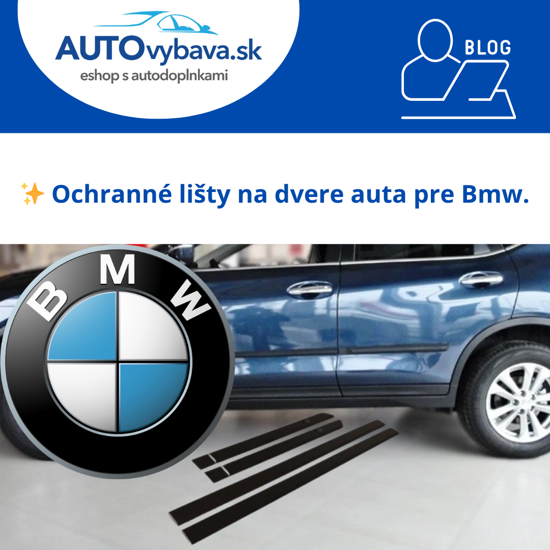 🚗 Ochranné lišty na dvere Riderauto pre BMW
