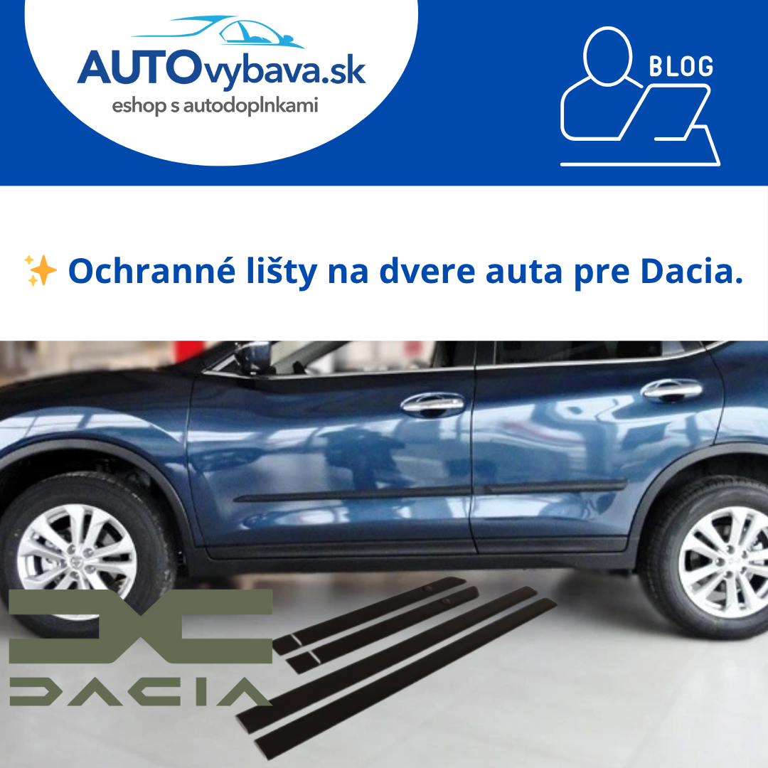 🚙 Ochranné lišty na dvere Riderauto pre Dacia