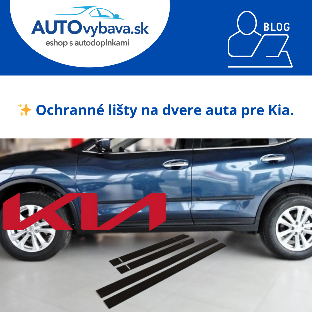 🚗 Ochranné lišty na dvere Riderauto pre Kia