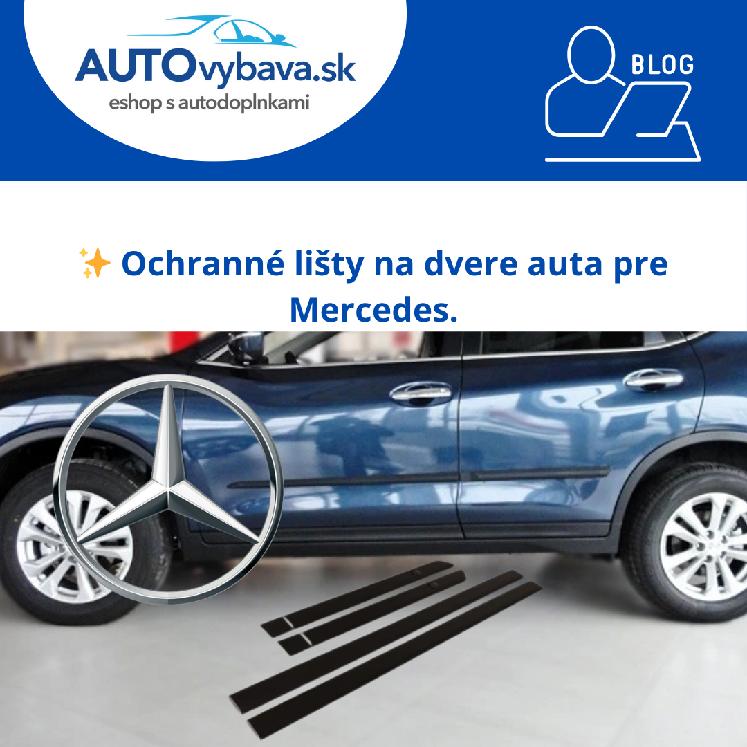 🚘 Ochranné lišty na dvere Riderauto pre Mercedes-Benz