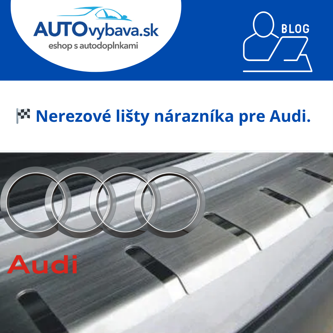 🚘 Nerezové lišty nárazníka Alufrost pre Audi