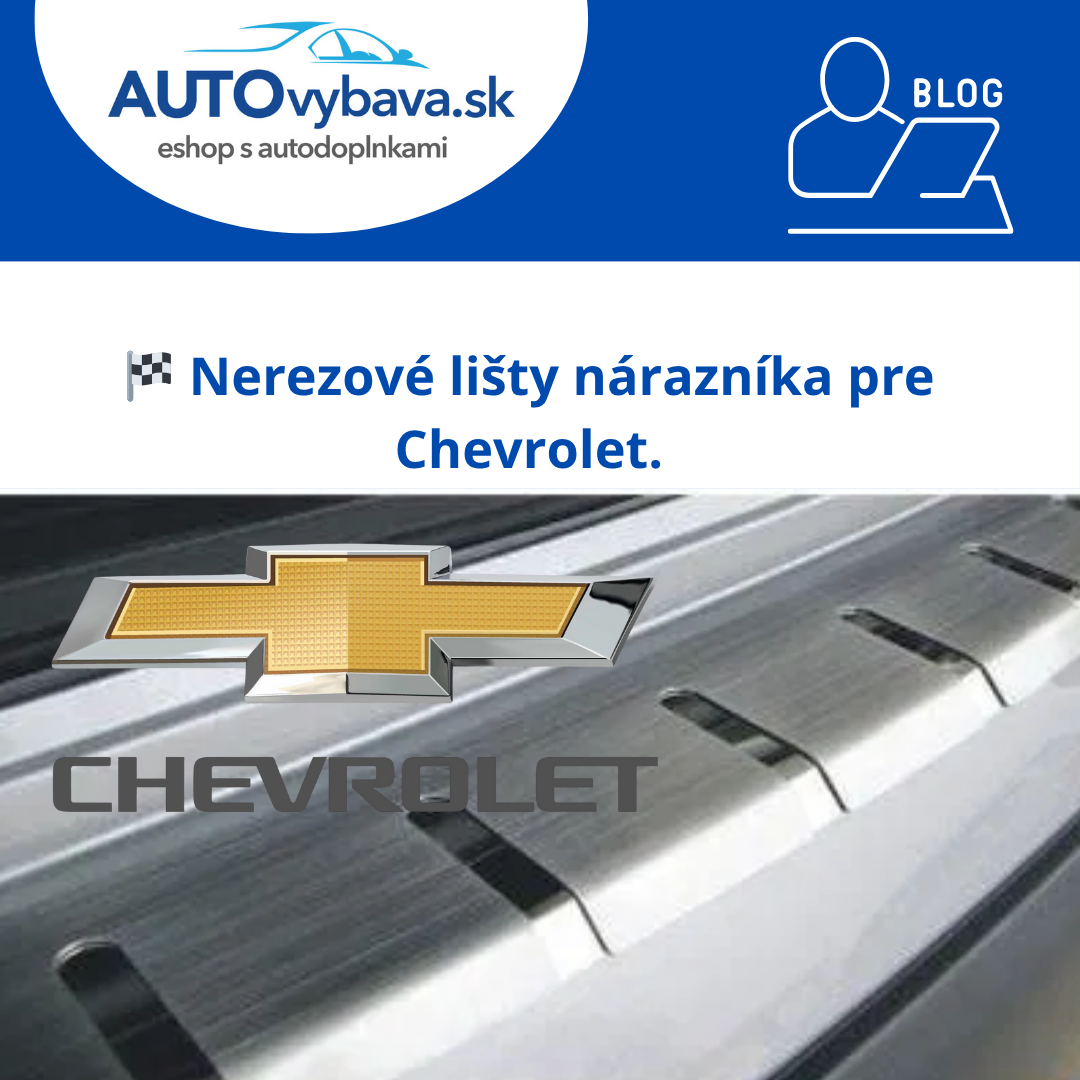 🇺🇸 Nerezové lišty nárazníka Alufrost pre Chevrolet