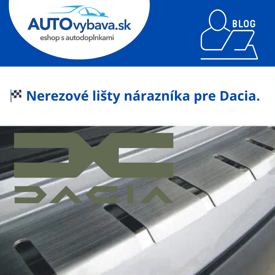 🚙 Nerezové lišty nárazníka Alufrost pre Dacia
