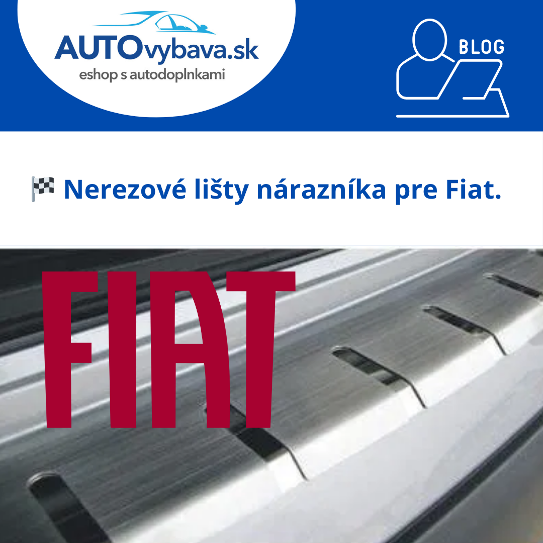 🚗 Nerezové lišty nárazníka Alufrost pre Fiat