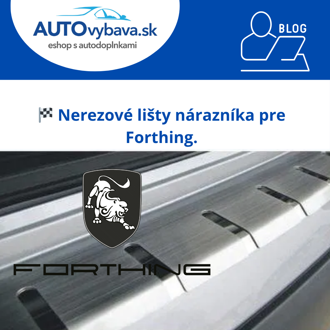 🚗 Nerezové lišty nárazníka Alufrost pre Forthing