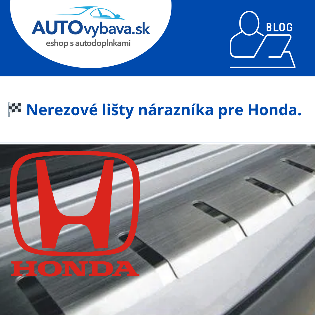 🏎️ Nerezové lišty nárazníka Alufrost pre Honda